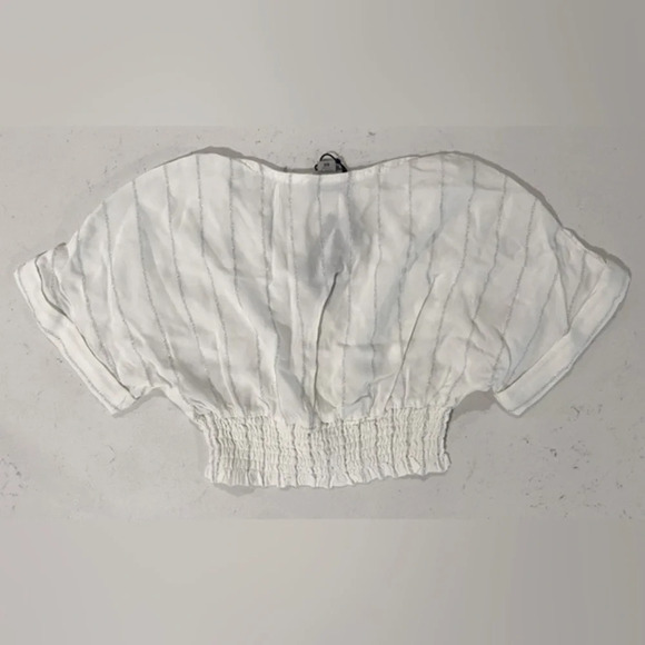 NWT Habitual Kids Faye Metallic Stripe Top & Wide-Leg Pants Swim Cover-Up Set 6X - Picture 5 of 11